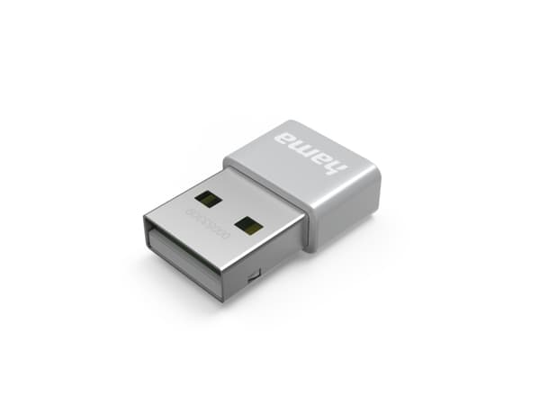 Hama 00053309, Trådlös, USB, WLAN, 150 Mbit/s, Grå