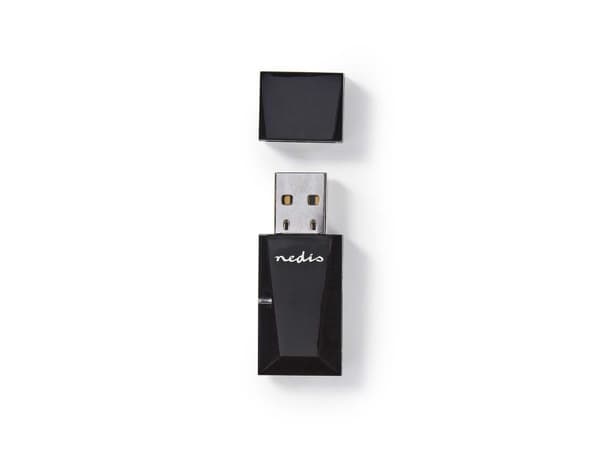 Nedis WSNWM300BK, Trådløs, USB, WLAN, 300 Mbit/s, Sort