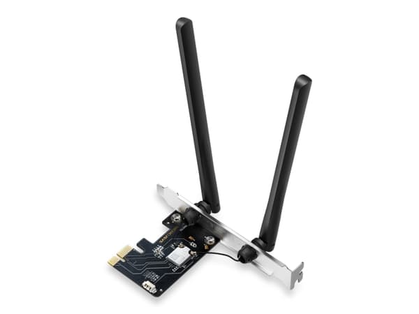 Mercusys MA86XE, Intern, Ledning & Trådløs, PCI Express, WLAN / Bluetooth, 5400 Mbit/s, Sort Sort