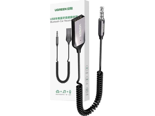 Bluetooth-sovitin Ugreen Bluetooth-autovastaanotin UGREEN 70601B (harmaa)