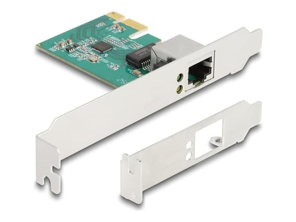 Delock - Nätverksadapter - PCIe 2.1 låg profil - 2.5GBase-T x 1