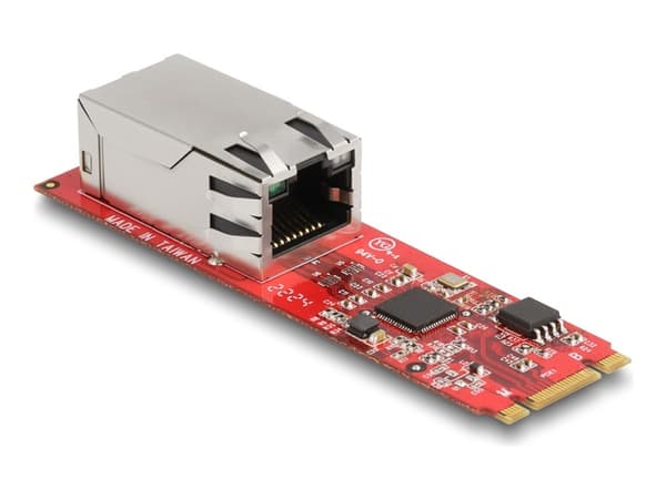 Delock - Nätverksadapter - M.2 2280 - 2.5GBase-T x 1 Röd