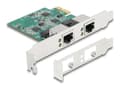 Miniatyrbild 1 av 5: Delock - Nätverksadapter - PCIe 2.1 låg profil - 10M/100M/1G/2.5 Gigabit Ethernet x 1