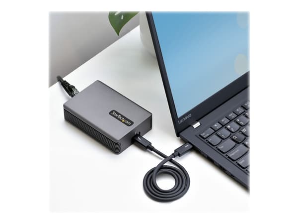 StarTech.com Thunderbolt 3 to Ethernet Adapter, 10GbE, Multi-Gigabit, Thunderbolt 3 to RJ45 Network Adapter, 10GBASE-T/5-2.5GBASE-T NIC, TB3/TB4 10G