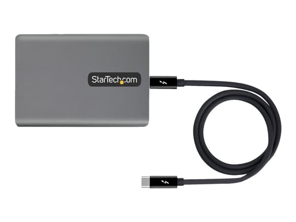 StarTech.com Thunderbolt 3 to Ethernet Adapter, 10GbE, Multi-Gigabit, Thunderbolt 3 to RJ45 Network Adapter, 10GBASE-T/5-2.5GBASE-T NIC, TB3/TB4 10G