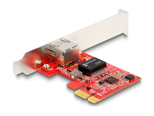 Delock - Nätverksadapter - PCIe låg profil - 10M/100M/1G/2.5 Gigabit Ethernet