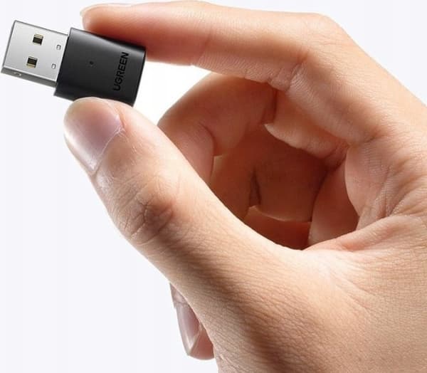 Ugreen - Nätverksadapter - USB 2.0 - Bluetooth 5.0 - svart