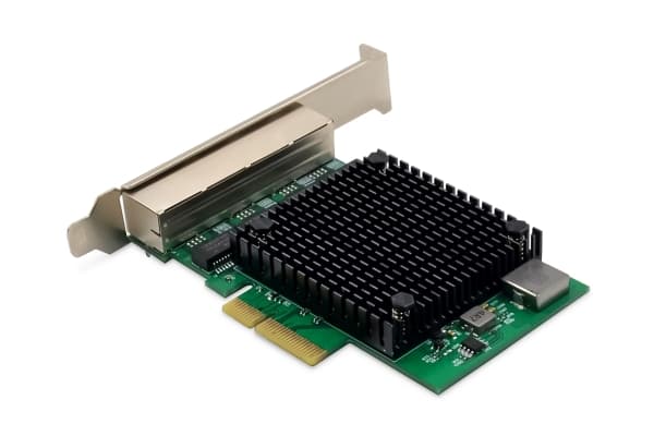 DIGITUS - Nätverksadapter - PCIe 2.1 - 10/100/1000/2500Base-T x 4