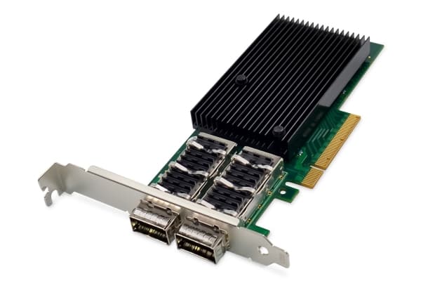 DIGITUS - Nätverksadapter - PCIe 3.0 x8 - 40 Gigabit QSFP+ x 2