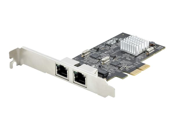 StarTech.com 2-Port 2.5Gbps NBASE-T PCIe Network Card, Intel I225-V, Dual-Port Computer Network Card, Multi-Gigabit NIC, PCI Express Server LAN Card,