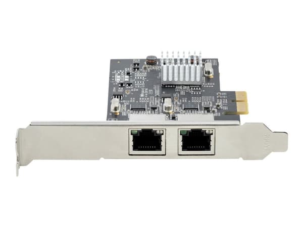 StarTech.com 2-Port 2.5Gbps NBASE-T PCIe Network Card, Intel I225-V, Dual-Port Computer Network Card, Multi-Gigabit NIC, PCI Express Server LAN Card,