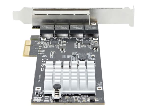 StarTech.com 4-Port 2.5Gbps NBASE-T PCIe Network Card, Intel I225-V Chip, Quad Port Computer Network Card, Multi-Gigabit NIC, PCI Express Server LAN