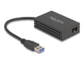 Miniatyrbild 3 av 4: Delock - Nätverksadapter - USB 3.0 - Gigabit SFP x 1 - svart