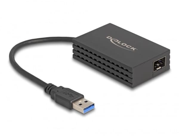 Delock - Nätverksadapter - USB 3.0 - Gigabit SFP x 1 - svart
