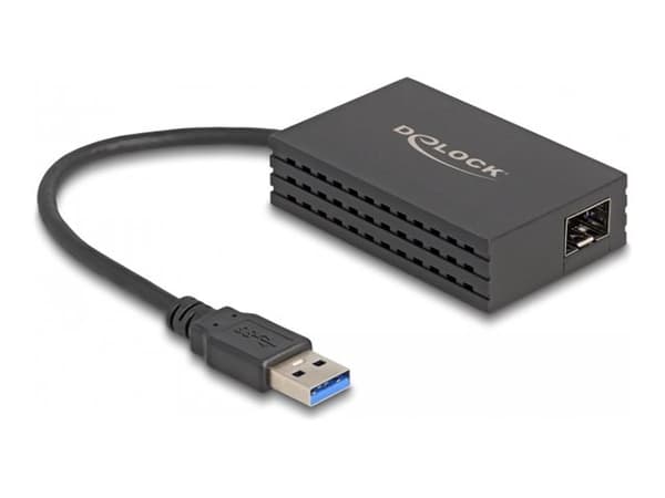 Delock - Nätverksadapter - USB 3.0 - Gigabit SFP x 1 - svart Svart