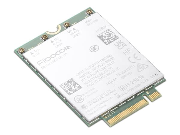 Fibocom L860-GL-16 - Trådlöst mobilmodem - 4G LTE - M.2 Card - för ThinkPad L13 Yoga Gen 4; L14 Gen 4; L15 Gen 4; P1 Gen 6; T14s Gen 4