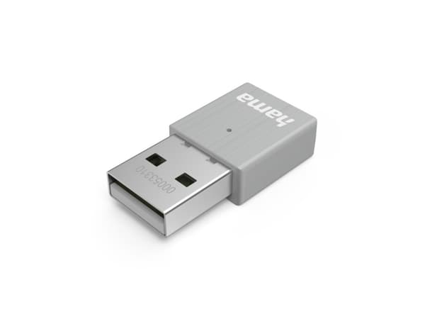 Hama 00053310, Trådløs, USB, WLAN, 600 Mbit/s, Grå