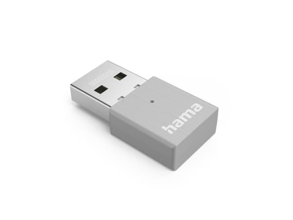 Hama 00053310, Trådløs, USB, WLAN, 600 Mbit/s, Grå Grå