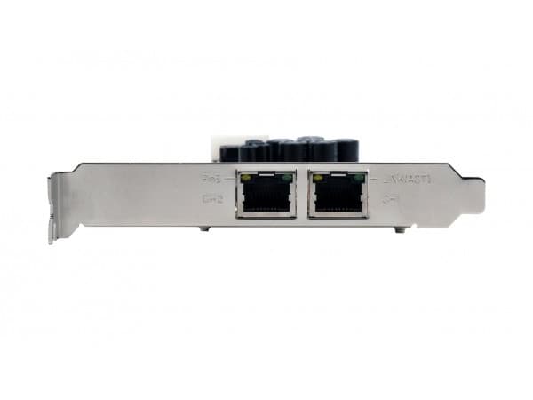 EXSYS EX-6072POE-2, Intern, Koblet med ledninger (ikke trådløs), PCI Express, Ethernet, 1000 Mbit/s, Sølv, Gult