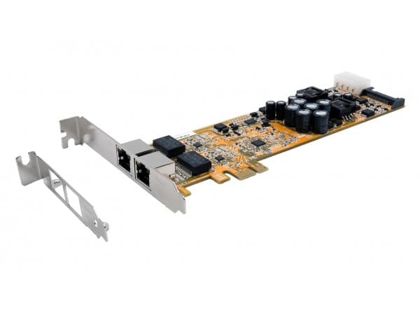 EXSYS EX-6072POE-2, Intern, Koblet med ledninger (ikke trådløs), PCI Express, Ethernet, 1000 Mbit/s, Sølv, Gult Sølv, Gult
