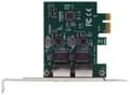 Miniatyrbild 2 av 4: EXSYS EX-60102, Intern, Kabel, PCI Express, Ethernet, 1000 Mbit/s, Grön, Grå