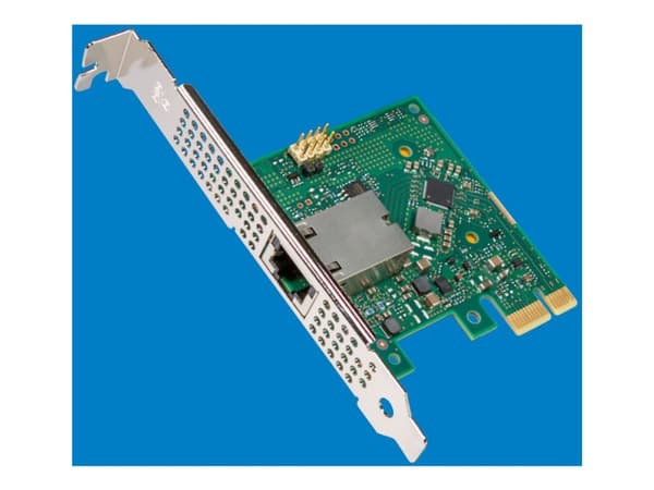 Intel Ethernet Network Adapter I226-T1 - Nettverksadapter - PCI Express 3.1 x1 lav profil - 2.5GBase-T x 1 Grønn, Sølv
