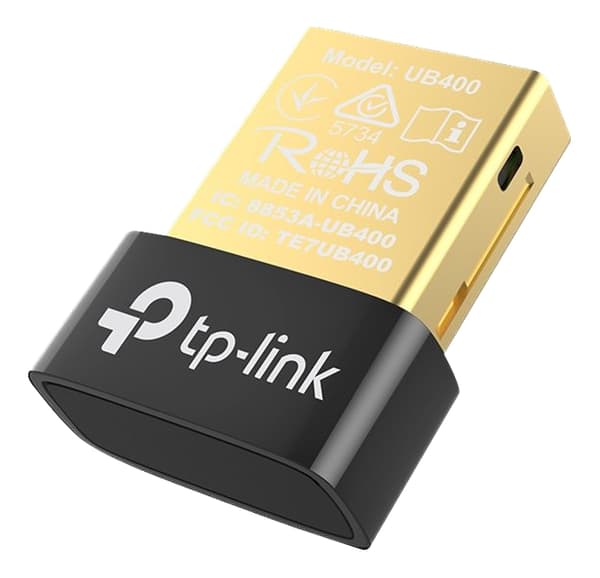 tplink bluetooth 4.0 Nano USB-adapter, nanostørrelse, USB 2.0 Sort, Gull