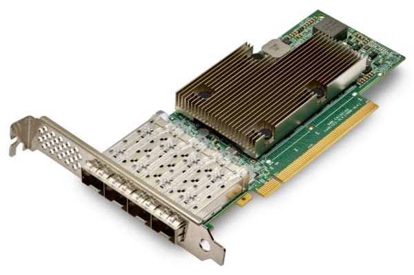Broadcom 57504 - Nätverksadapter - PCIe 4.0 x16 - 10/25 Gigabit SFP28 x 4