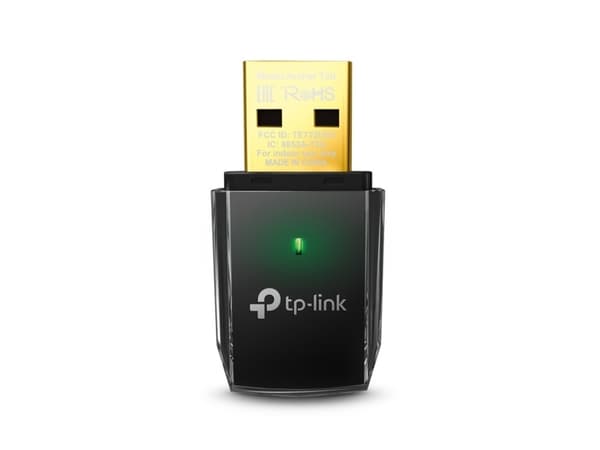 TP-Link Archer T2U, Trådløs, USB, WLAN, Wi-Fi 5 (802.11ac), 600 Mbit/s, Sort