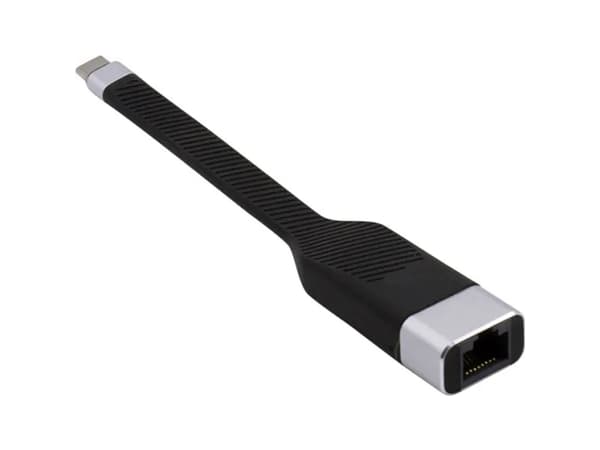 Techly ICOC USBC-RJ45, 0,144 m, USB Type-A/USB Type-C, RJ-45, Svart