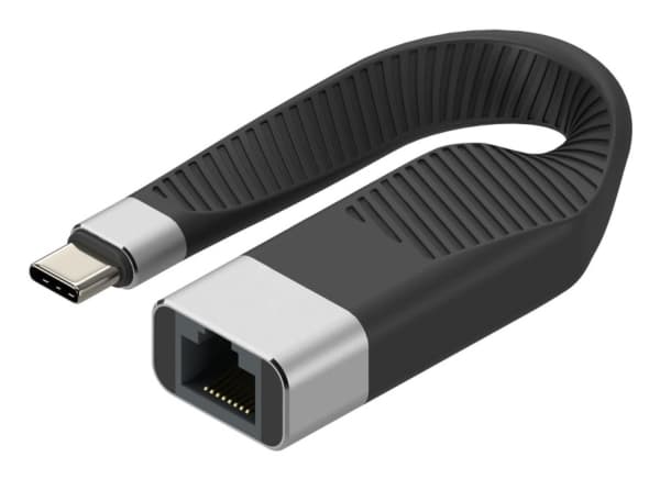 Techly ICOC USBC-RJ45, 0,144 m, USB Type-A/USB Type-C, RJ-45, Sort
