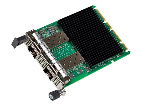 Intel Ethernet Network Adapter E810-XXVDA2 - Nettverksadapter - Open Compute Project (OCP) 4.0 - 10/25 Gigabit SFP28 x 2 Sort, Grønn, Sølv