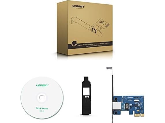 Sieciowa-kort Ugreen US230 Gigabit 10/100/1000 Mbps PCI-E - svart