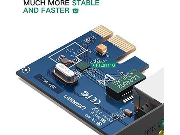 Sieciowa-kort Ugreen US230 Gigabit 10/100/1000 Mbps PCI-E - svart
