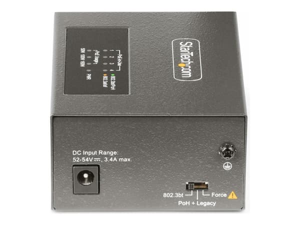 StarTech.com AS445C-POE-INJECTOR, 2,5 Gigabit Ethernet, 5 Gigabit Ethernet, Fast Ethernet, Gigabit Ethernet, 10 100 1000, 2500 5000 Mbit/s, IEEE 802.