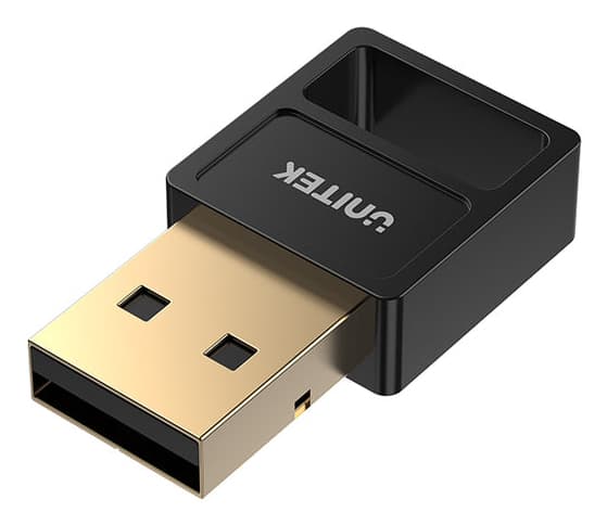 Unitek - Nätverksadapter - USB - Bluetooth 5.3 EDR - svart