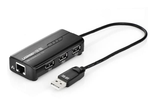 Ugreen 20264, Koblet med ledninger (ikke trådløs), USB, Ethernet, 100 Mbit/s