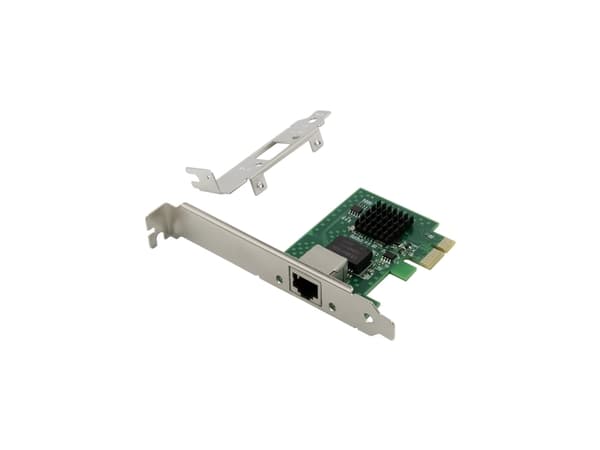 LevelOne GNC-0113, Intern, Koblet med ledninger (ikke trådløs), PCI Express, Ethernet, 5000 Mbit/s, Grønn
