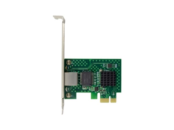 LevelOne GNC-0113, Intern, Koblet med ledninger (ikke trådløs), PCI Express, Ethernet, 5000 Mbit/s, Grønn