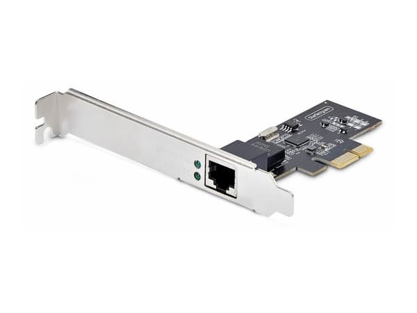 StarTech.com 1-Port 2.5G NBASE-T PCIe Network Card, Computer Network Interface Card, Intel I225-V, Single-Port Ethernet, Multi-Gigabit NIC (PR12GI-NE
