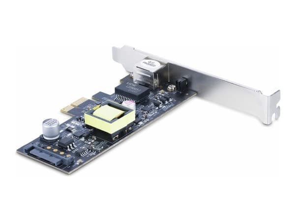 StarTech.com 1-Port 2.5Gbps NBASE-T PoE Network Card, Intel I225-V, 802.3af/at PoE+ Multi-Gigabit NIC, PCI Express Server LAN Card, SATA Powered Desk