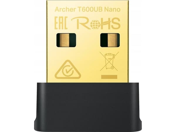 TP-Link ARCHER T600UB NANO, Kabel, USB, WLAN, 433 Mbit/s, Svart