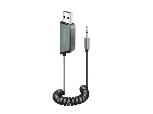 LogiLink Bluetooth 5.3 lydmottaker for kjøretøy, svart for trådløs lydavspilling via kjøretøyet, rekkevidde: - 1 stk (BT0065)