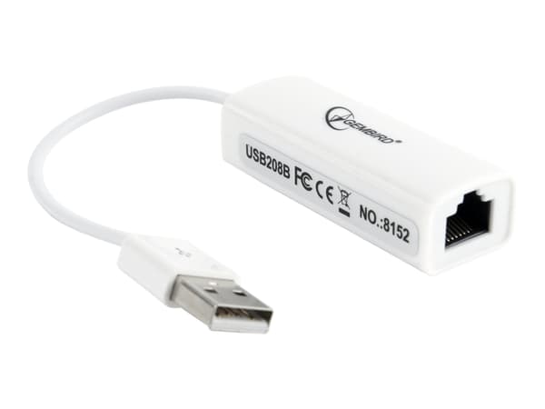 Gembird NIC-U2-02 - Nätverksadapter - USB 2.0 - 10/100 Ethernet