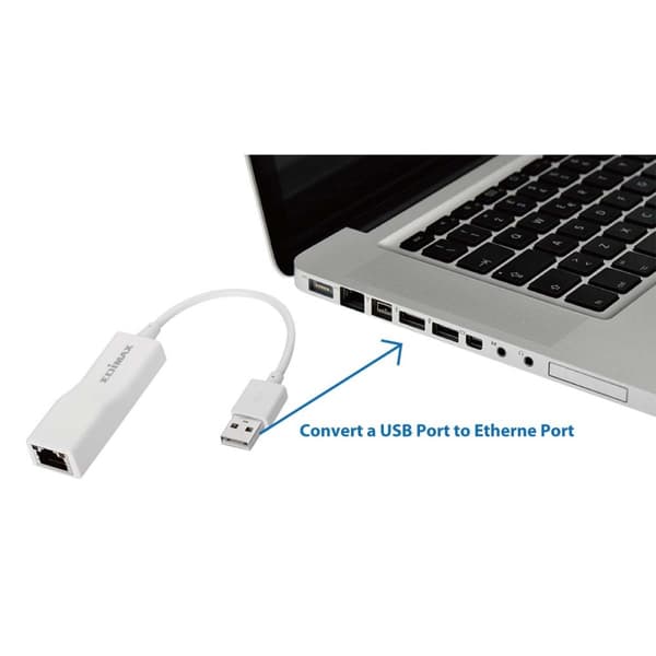Edimax USB 2.0 Fast Ethernet Adapter 10/100 Mbit Vit