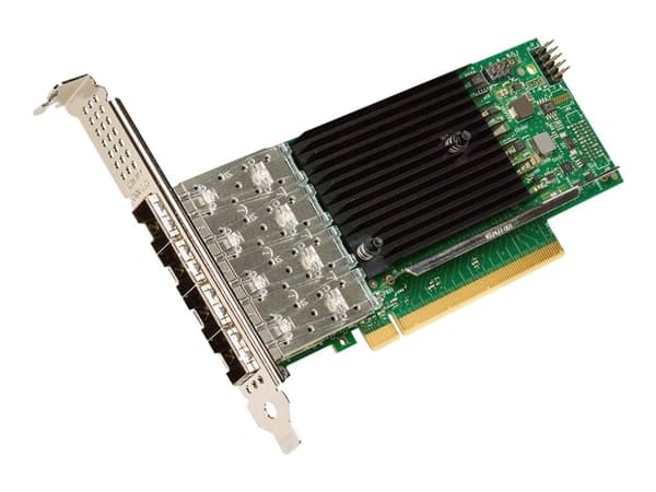 Intel Ethernet Network Adapter E810-XXVDA4 - Nettverksadapter - PCIe 4.0 x16 lav profil - 10/25 Gigabit SFP28 x 4