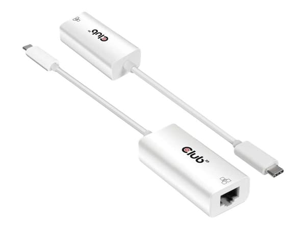 Club 3D nätverksadapter USB-C 3.2 Gen 1 1Gbps kabeldragning