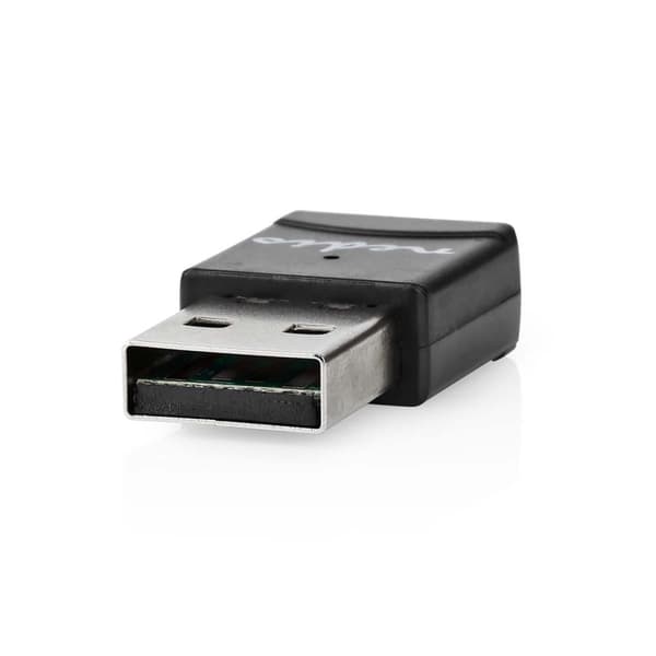 Nedis Nätverks dongle | Wi-Fi | AC600 | 2.4/5 GHz (Dual Band) | USB2.0 | Wi-Fi hastighet total: 600 Mbps | Windows 10 / Windows 11 / Windows 8