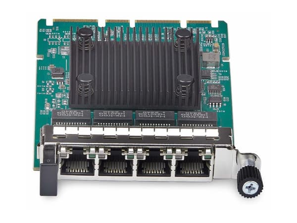 StarTech.com 4-Port RJ45 Gigabit OCP 3.0 Server Network Card, Intel I350 - Nätverksadapter - OCP 3.0 - Gigabit Ethernet x 4 - silver, grön - för P/N:
