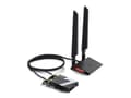 Miniatyrbild 3 av 5: TP-Link Archer TBE550E, Intern, Trådlös, PCI Express, WLAN / Bluetooth, 9300 Mbit/s, Svart